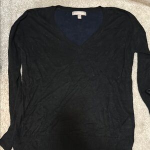 Black V-Neck Sweater